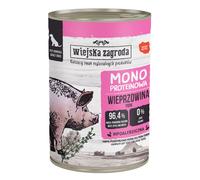 WIEJSKA ZAGRODA Porc Monoprotéique - Aliments humides pour chiens 6 x 400 g