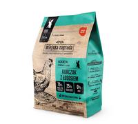 WIEJSKA ZAGRODA Poulet au saumon nourriture pour chatons 2x400 g