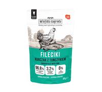 WIEJSKA ZAGRODA Fileciki Poulet au thon, nourriture humide pour chat, 24 x 85 g