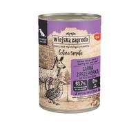 WIEJSKA ZAGRODA Saveurs forestières Chevreuil avec caille nourriture humide pour chiens 400 g