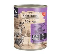 WIEJSKA ZAGRODA Saveurs forestières Chevreuil avec caille nourriture humide pour chiens 800 g