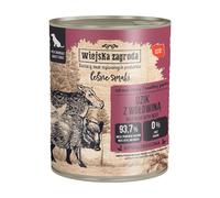 WIEJSKA ZAGRODA Saveurs forestières Sanglier avec boeuf nourriture humide pour chiens 800 g