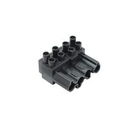 Wieland Bloc de connexion: barrette de pression amovible pince à vis femelle noir 4 rails 1x4 broches ST18/4B SW
