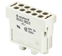 Wieland Electric 78.012.1053.0 Insert de module Nombre total de pôles 10 10 pc(s)