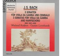 Wieland Kuijken - 3 Sonatas for Viola da Gamba and harpsichord