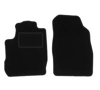 Wielganizator Carlux Lot de 2 Tapis de Sol en Velours Noir pour Ford StreetKa Cabrio 2003-2006