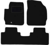 Wielganizator Carlux Lot de 3 Tapis Auto en Velours pour Ford Maverick MK2 SUV 2004-2007 Noir