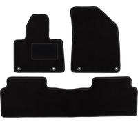 Wielganizator Carlux Lot de 3 Tapis de Sol en Velours pour Citroën C5 III X7 liftback berline Break Tourer 2008-2017 Noir