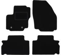 Wielganizator Carlux Lot de 3 Tapis en Velours pour Ford S-Max MK1 Minivan 2006-2011 Noir