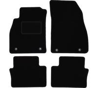 Wielganizator Carlux Lot de 4 Tapis de Sol en Velours Noir pour Opel Insignia A Sedan, Break, Grand Tourer, Liftback 2008-2017