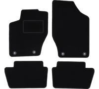 Wielganizator Carlux Lot de 4 Tapis de Sol en Velours pour Peugeot 308 I Berline Break SW 2007-2013 Noir