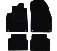 Wielganizator Carlux Lot de 4 Tapis de Sol en Velours pour Saab 9-3 II Y3SF Kombi, Sedan 2002-2014 Noir