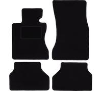 Wielganizator Carlux Lot de 4 Tapis de Sol Voiture Tapis Voiture en Velours Noir pour BMW 5 E60 Berline 2003-2010