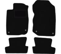 Wielganizator Carlux Lot de 4 Tapis en Velours pour Honda CR-Z Coupé 2010-2016 Noir
