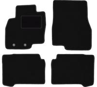Wielganizator Carlux Lot de 4 Tapis en Velours pour Mitsubishi Grandis Minivan 2004-2010 Noir