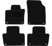 Wielganizator Carlux Lot de 4 Tapis Voiture en Velours pour Volvo XC90 II SUV 2015 Noir