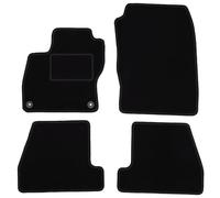 Wielganizator Carlux Lot de 5 Tapis Voiture en Velours Noir pour Ford Focus MK3 Hatchback Berline Break 2010-2018