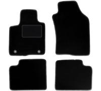 Wielganizator Carlux Tapis en Velours Noir pour Lancia Ypsilon III Hatchback 2011 4 pièces