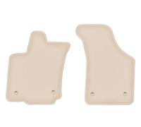 Wielganizator Fortuna Lot de 2 Tapis de Sol Avant en Velours Compatible avec VW Phaeton Berline avec extincteur 2002-2016 - 2 pièces Avant Beiges