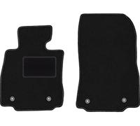 Wielganizator Lot de 2 Tapis de Voiture en Velours pour Mazda 2 III Hatchback (2015) Noir