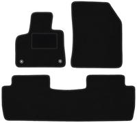 Wielganizator Lot de 4 Tapis de Sol en Velours pour Citroën C5 Aircross Crossover (2019) Noir