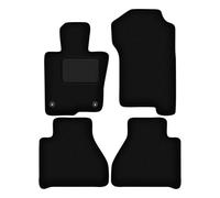 Wielganizator Lot de 4 Tapis de Sol en Velours pour Mercedes Classe X W470 Pickup (2017) Noir