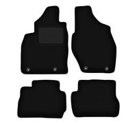 Wielganizator Lot de 4 Tapis de Sol en Velours pour Mitsubishi Pajero Pinin SUV (1999-2006) Noir