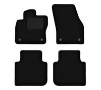 Wielganizator Lot de 4 Tapis de Sol en Velours pour Skoda Kodiaq Crossover (2016) Noir