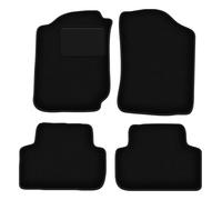 Wielganizator Lot de 4 Tapis de Sol en Velours pour Toyota Land Cruiser J90/J95 4 pièces (1996-2001) Noir