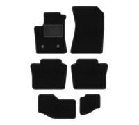 Wielganizator LUX Tapis de Voiture en Moquette compatibles avec Renault Espace VI E- Tech HEV 7-osobowy Depuis 2023 - Lot de 6, Noir, avec Renfort conducteur