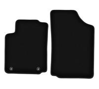 Wielganizator Tapis Avant sur Mesure en Velours pour Citroen C2 (2003-2009) - Qualité : Basic | Ajustement précis, sous-Couche antidérapante, 2 pièces - Noir