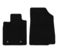 Wielganizator Tapis Avant sur Mesure en Velours pour Dacia Sandero II (2013-2019) - Qualité : Basic | Ajustement précis, sous-Couche antidérapante, 2 pièces - Noir
