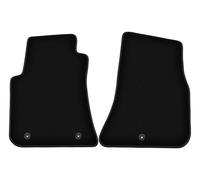 Wielganizator Tapis Avant sur Mesure en Velours pour Dodge Challenger III (2008-) - Qualité : Basic | Ajustement précis, sous-Couche antidérapante, 2 pièces - Noir