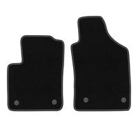 Wielganizator Tapis Avant sur Mesure en Velours pour Fiat 500 FL (2013-2019) - Qualité : Basic | Ajustement précis, sous-Couche antidérapante, 2 pièces - Noir