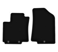 Wielganizator Tapis Avant sur Mesure en Velours pour Hyundai i20 II (2014-) - Qualité : Basic | Ajustement précis, sous-Couche antidérapante, 2 pièces - Noir