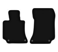 Wielganizator Tapis Avant sur Mesure en Velours pour Mercedes E W212 (2009-2016) - Qualité : Basic | Ajustement précis, sous-Couche antidérapante, 2 pièces - Noir