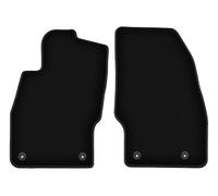 Wielganizator Tapis Avant sur Mesure en Velours pour Opel Corsa E (2015-2020) - Qualité : Basic | Ajustement précis, sous-Couche antidérapante, 2 pièces - Noir