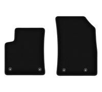 Wielganizator Tapis Avant sur Mesure en Velours pour Opel Crossland X (2017-) - Qualité : Basic | Ajustement précis, sous-Couche antidérapante, 2 pièces - Noir