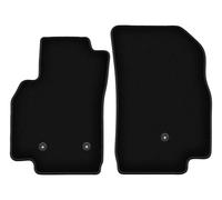 Wielganizator Tapis Avant sur Mesure en Velours pour Opel Karl (2015-) - Qualité : Basic | Ajustement précis, sous-Couche antidérapante, 2 pièces - Noir