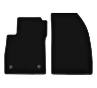 Wielganizator Tapis Avant sur Mesure en Velours pour Opel Mokka X (2016-) - Qualité : Basic | Ajustement précis, sous-Couche antidérapante, 2 pièces - Noir