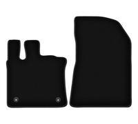 Wielganizator Tapis Avant sur Mesure en Velours pour Renault Captur II (2020-) - Qualité : Basic | Ajustement précis, sous-Couche antidérapante, 2 pièces - Noir