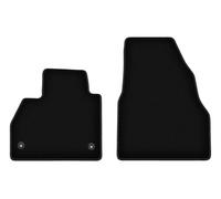 Wielganizator Tapis Avant sur Mesure en Velours pour Renault Kangoo II (2013-) - Qualité : Basic | Ajustement précis, sous-Couche antidérapante, 2 pièces - Noir
