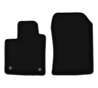 Wielganizator Tapis Avant sur Mesure en Velours pour Renault Twingo II (2007-2014) - Qualité : Basic | Ajustement précis, sous-Couche antidérapante, 2 pièces - Noir