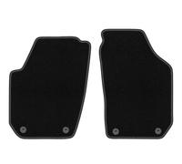 Wielganizator Tapis Avant sur Mesure en Velours pour Skoda Fabia II (2007-2014) - Qualité : Basic | Ajustement précis, sous-Couche antidérapante, 2 pièces - Noir