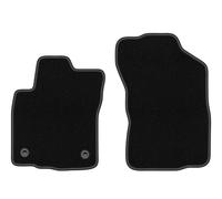 Wielganizator Tapis Avant sur Mesure en Velours pour Toyota Hilux VIII (2015-) - Qualité : Basic | Ajustement précis, sous-Couche antidérapante, 2 pièces - Noir