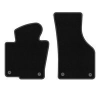 Wielganizator Tapis Avant sur Mesure en Velours pour Volkswagen CC (2012-2017) - Qualité : Basic | Ajustement précis, sous-Couche antidérapante, 2 pièces - Noir