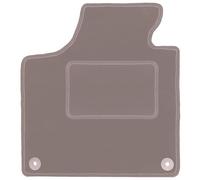 Wielganizator Tapis conducteur Beige - Convient pour Audi A3 8P hatchback, sportback, cabriolet (2003-2011) - Velours - Accessoires Auto - Tapis de Voiture - Tapis de Voiture en Velours côté conducteu