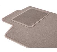 Wielganizator Tapis conducteur Beige - Convient pour Citroen C3 III à hayon (2017-) - Velours - Accessoires Auto - Tapis de Voiture - Tapis de Voiture en Velours côté conducteur