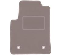 Wielganizator Tapis conducteur Beige - Convient pour Ford Fusion à hayon (2005-2012) - Velours - Accessoires Auto - Tapis de Voiture - Tapis de Voiture en Velours côté conducteur
