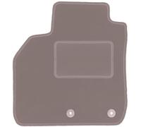 Wielganizator Tapis conducteur Beige - Convient pour Renault Scenic II monospace (2003-2009) - Velours - Accessoires Auto - Tapis de Voiture - Tapis de Voiture en Velours côté conducteur